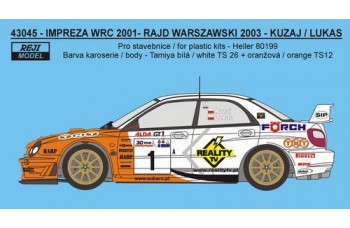Decal – Impreza WRC 2002 - "TNT" - Rajd Warszawski 2003